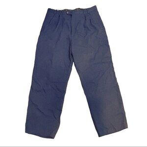 Turbulence par Simon Sebag 100% Wool Dark Navy Blue Vintage Trousers Size 34